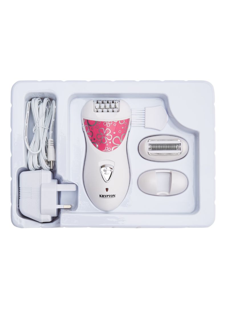 Rechargeable Epilator & Lady Shaver White & Pink